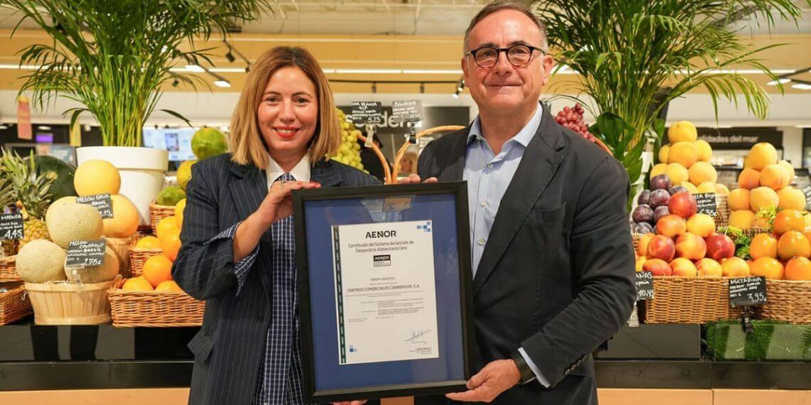 Carrefour vuelve a ser reconocida por su gestión del desperdicio alimentario