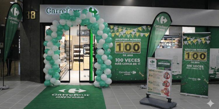 Carrefour cierra el año con 100 aperturas y ronda ya las 1.600 tiendas en España