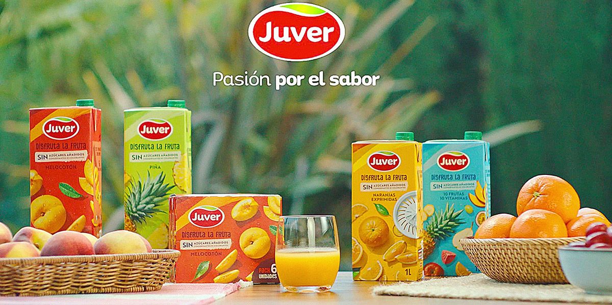 Juver renueva la imagen de su gama Disfruta para reforzar el protagonismo del sabor y de la fruta