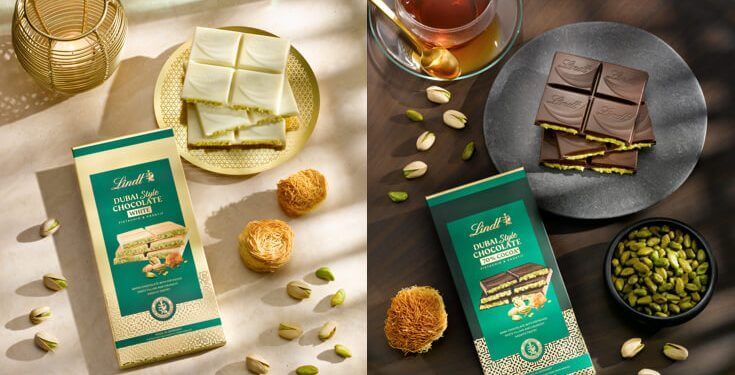Lindt lanza de nuevo su Dubai Style Chocolate con nuevas variedades