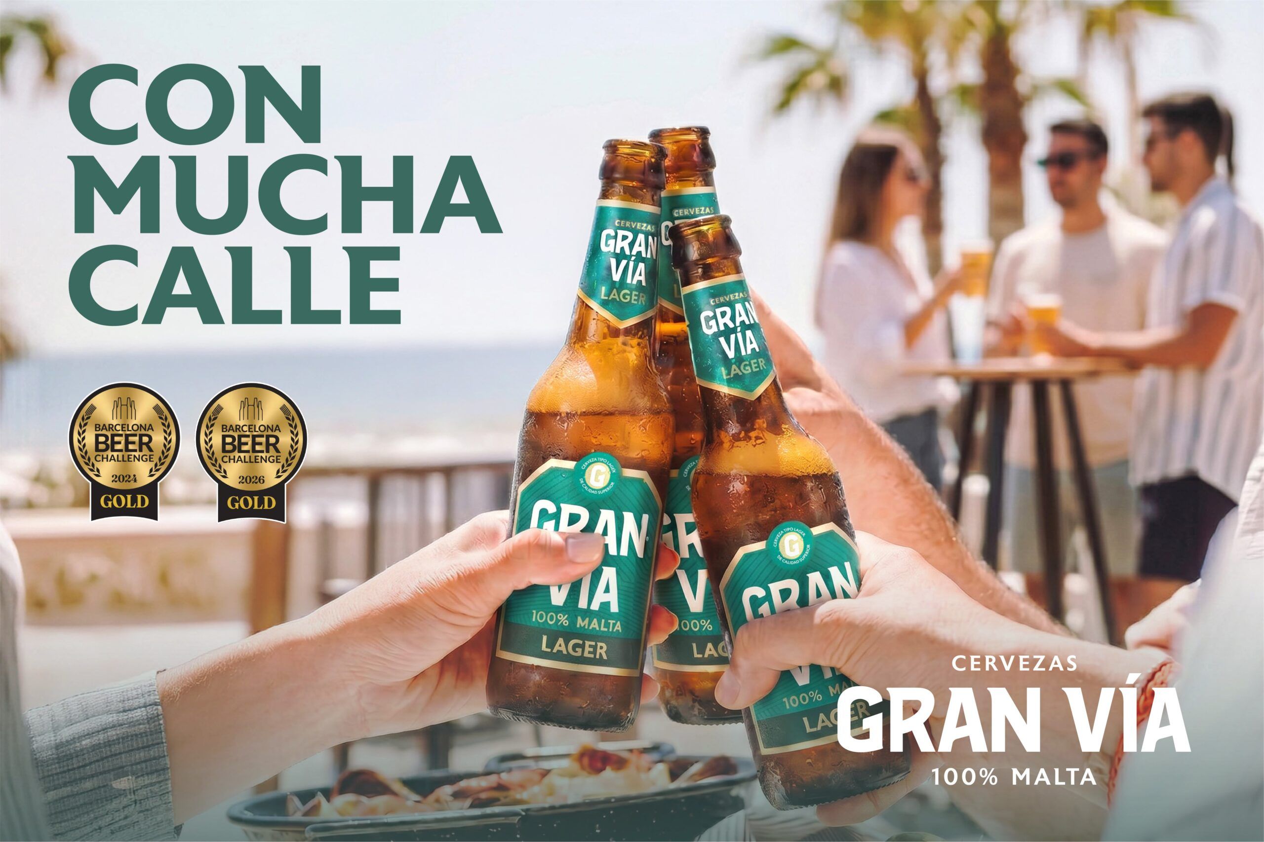 Cervezas Gran Vía estrena su nuevo claim «Una cerveza con mucha calle»