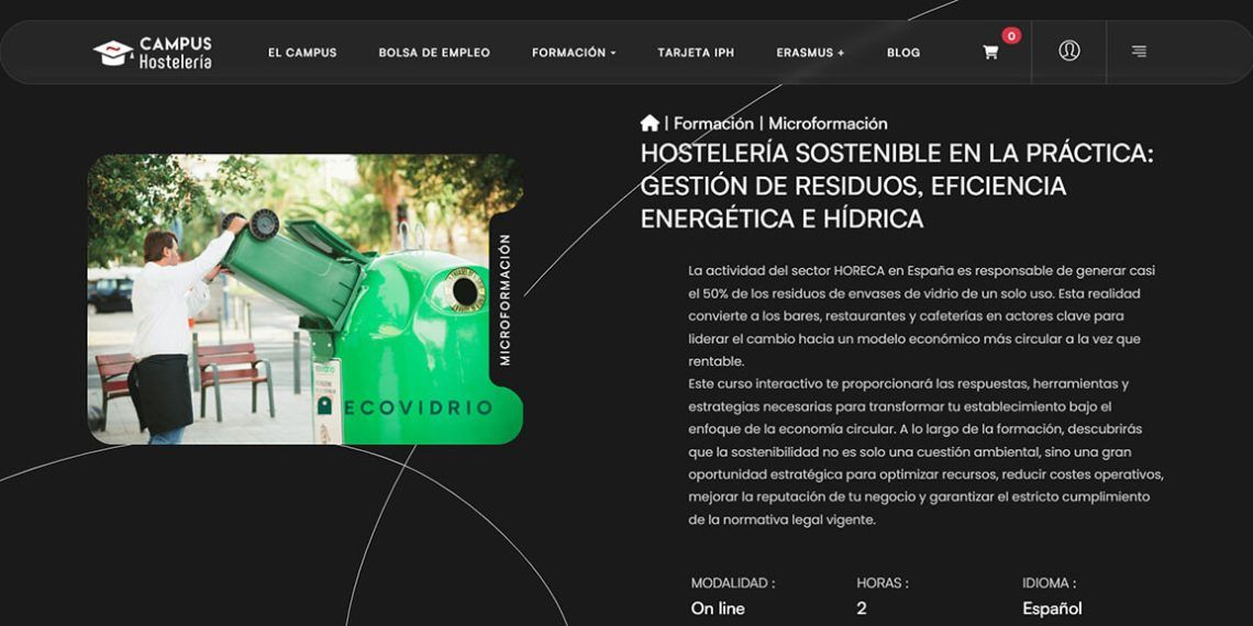 Ecovidrio sigue avanzando para facilitar la correcta gestión de los residuos de envases de vidrio en hostelería
