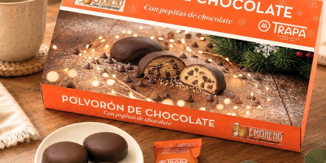 Trapa y E.Moreno se alían para crear un novedoso polvorón de chocolate