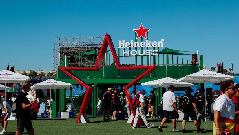 Heineken 0.0 lleva a Madring una de las ‘fan zones’ más grandes de Europa, con más de 1 Km de barras y 600 grifos
