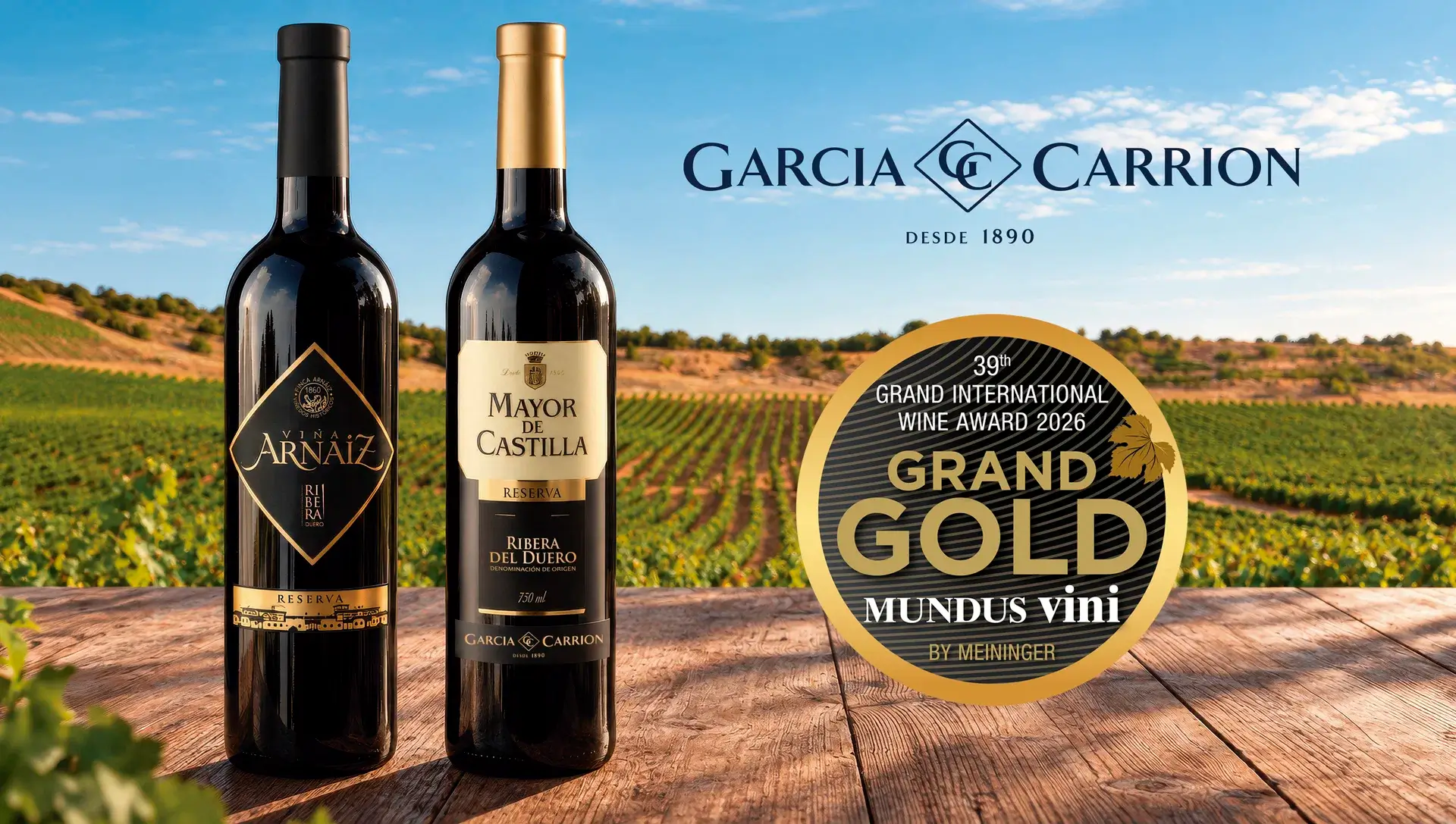 García-Carrión consigue los dos únicos Gran Oro de España en Mundus Vini Summer Tasting 2026