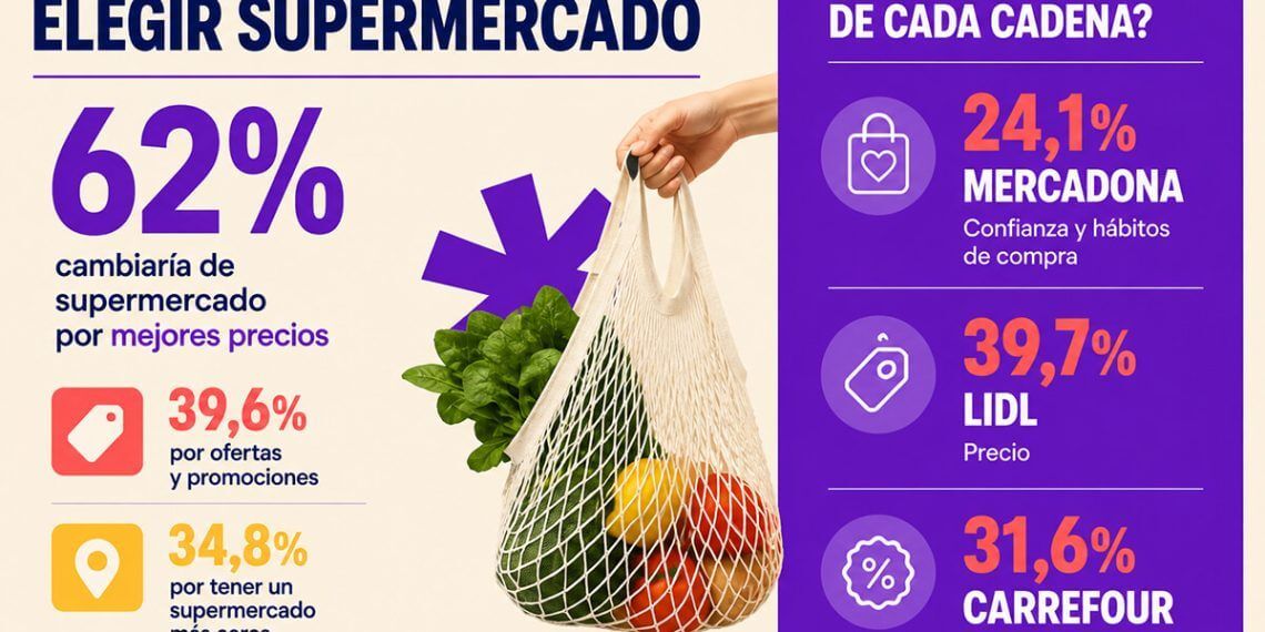 El ahorro sigue siendo el principal motor de decisión a la hora de elegir supermercado