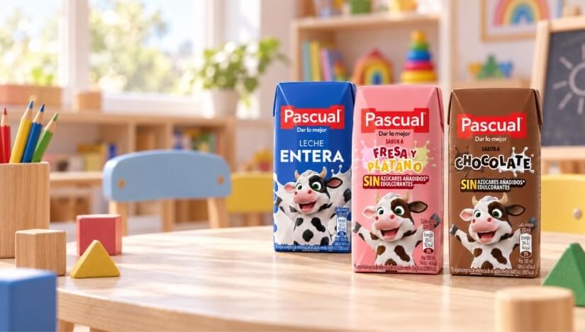 Pascual lanza una gama infantil de batidos sin azúcares añadidos ni edulcorantes